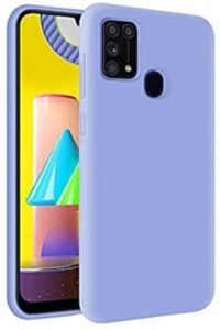 Samsung Galaxy M31 Içi Kadife Toz Geçirmez Renkli Lansman Kılıf Lila