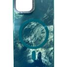 iPhone 15 Turkuaz Marble Kılıf