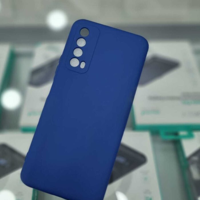 Huwaei P Smart 2021 Lansman İçi Kadife Lacivert Kapak