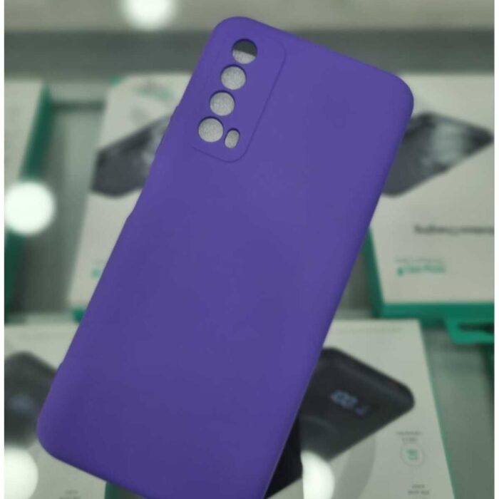 Huwaei P Smart 2021 Lansman İçi Kadife Mor Kapak