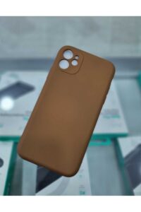 iPhone 11 Kahve Rengi İçi Kadife Kapalama Lansman Kılıf