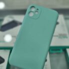 iPhone 11 Pastel Yeşil İçi Kadife Kapalama Lansman Kılıf