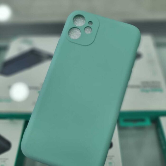 iPhone 11 Pastel Yeşil İçi Kadife Kapalama Lansman Kılıf