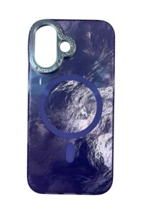iPhone 16 Mor Marble Kılıf