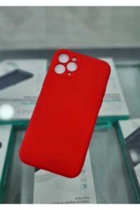 iPhone 11 Pro Kırmızı İçi Kadife Kapalama Lansman Kılıf