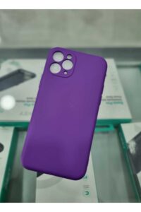 iPhone 11 Pro Mor İçi Kadife Kapalama Lansman Kılıf