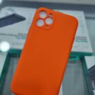 iPhone 11 Pro Turuncu İçi Kadife Kapalama Lansman Kılıf