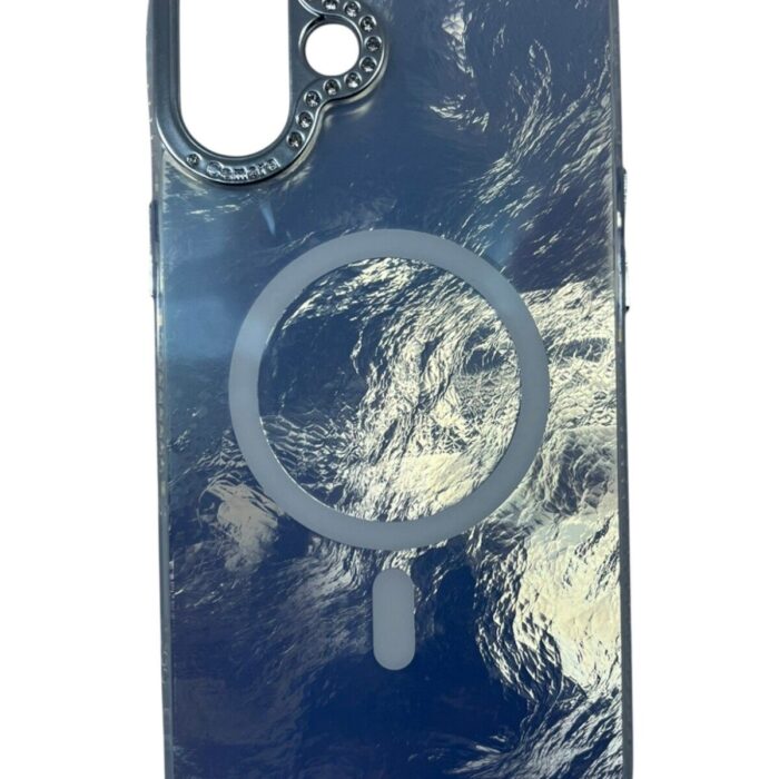 iPhone 16 Plus Beyaz Marble Kılıf