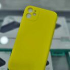 iPhone 11 Sarı İçi Kadife Kapalama Lansman Kılıf