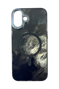 iPhone 16 Plus Siyah Marble Kılıf