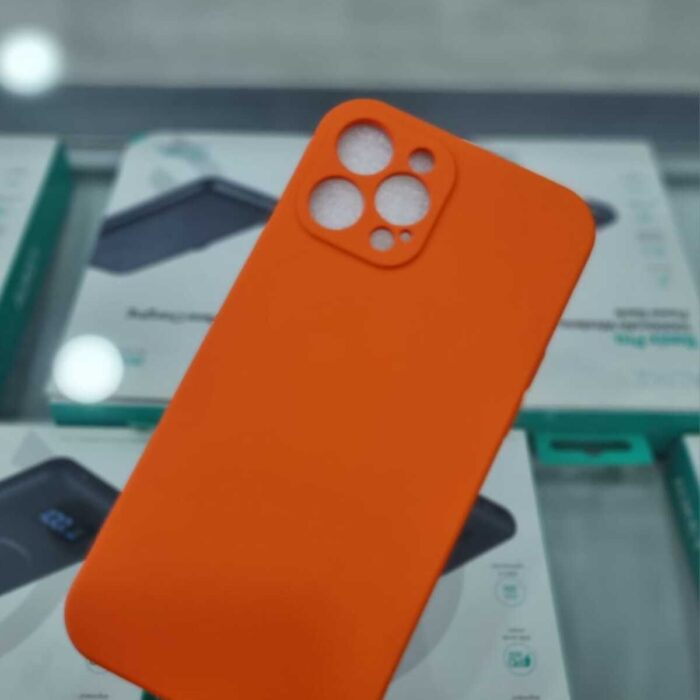 iPhone 12 Pro Max Turuncu İçi Kadife Kapalama Lansman Kılıf