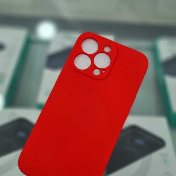 iPhone 13 Pro Kırmızı İçi Kadife Kapalama Lansman Kılıf
