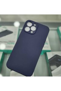 iPhone 13 Pro Max Lacivert İçi Kadife Kapalama Lansman Kılıf