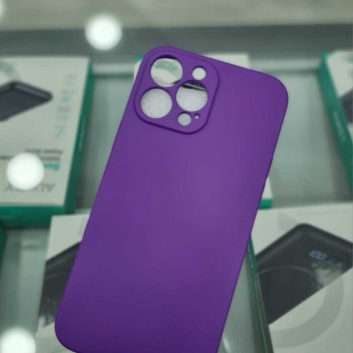 iPhone 13 Pro Max Mor İçi Kadife Kapalama Lansman Kılıf