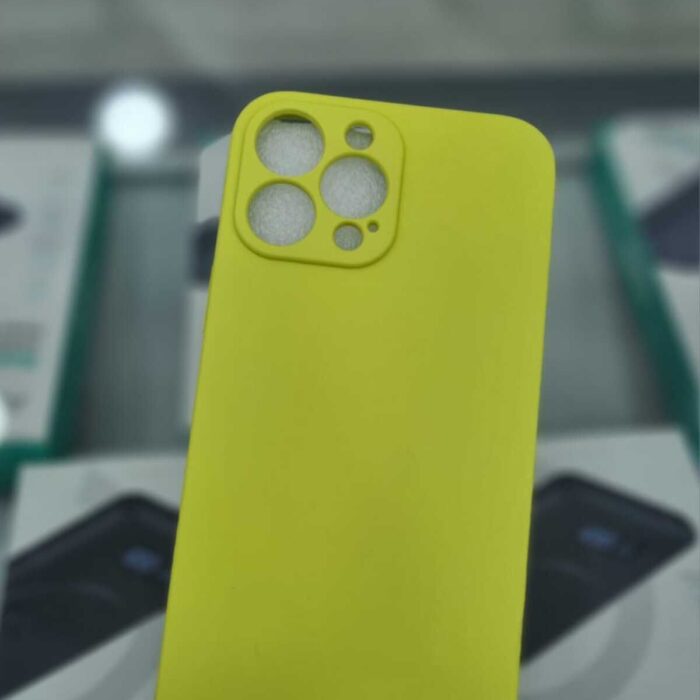 iPhone 13 Pro Max Sarı İçi Kadife Kapalama Lansman Kılıf