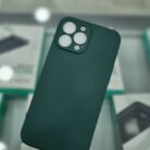 iPhone 13 Pro Max Uyumlu Koyu Yeşil İçi Kadife Kapalama Lansman Kılıf