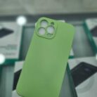 iPhone 13 Pro Max Yeşil İçi Kadife Kapalama Lansman Kılıf