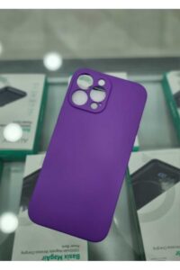 iPhone 13 Pro Mor İçi Kadife Kapalama Lansman Kılıf