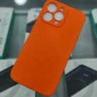 iPhone 13 Pro Turuncu İçi Kadife Kapalama Lansman Kılıf