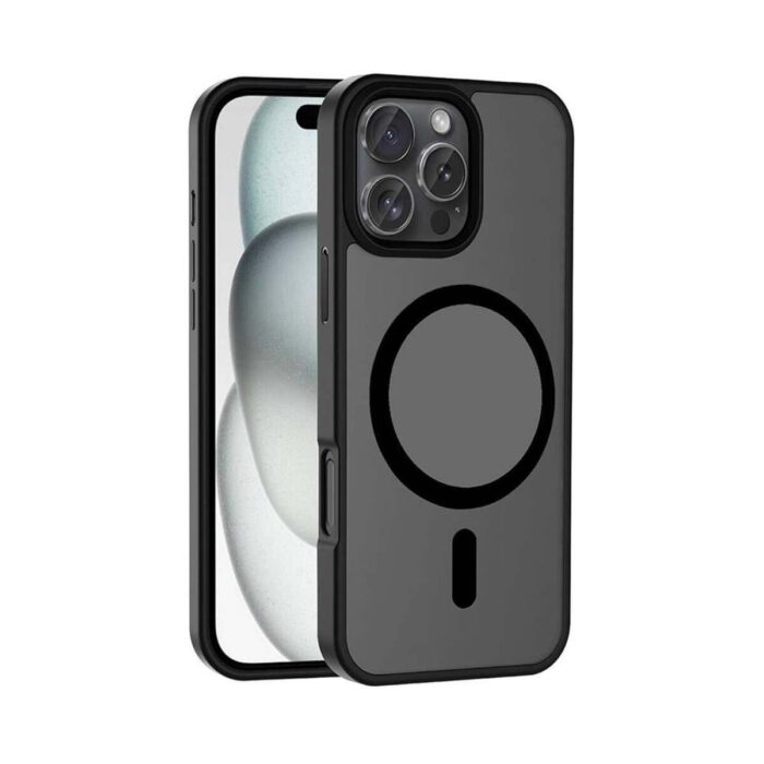 iPhone 16 Pro Max Siyah Smoke Magsafe Kılıf