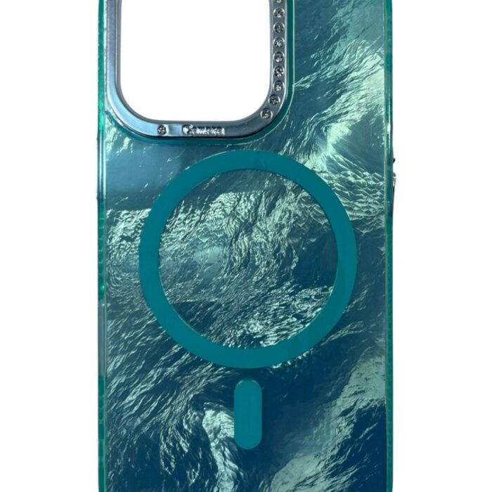 iPhone 16 Pro Turkuaz Marble Kılıf