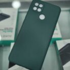 Oppo 15/A15S Koyu Yeşil İçi Kadife Kaplama Lansman Kılıf