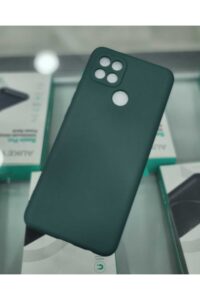 Oppo 15/A15S Koyu Yeşil İçi Kadife Kaplama Lansman Kılıf