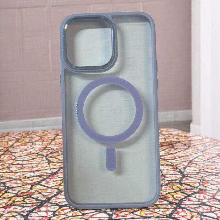 iPhone 14 Pro Max Lila Krom Lazer Magsafe Kılıf