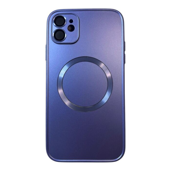 iPhone 11 Lila Metal Krom Mercekli Kılıf