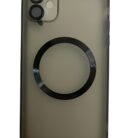 İPhone 11 Siyah Metal Krom Mercekli Kılıf