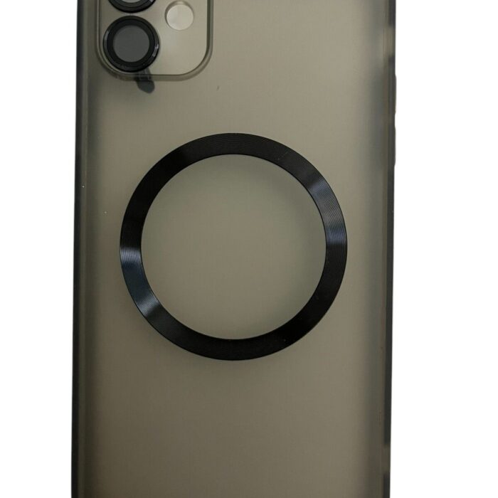 İPhone 11 Siyah Metal Krom Mercekli Kılıf