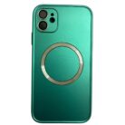 İPhone 11 Su Yeşili Metal Krom Mercekli Kılıf