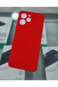 Redmi 12 Kırmızı İçi Kadife Kaplama Lansman Kılıf