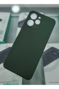 Redmi 12 Koyu Yeşil İçi Kadife Kaplama Lansman Kılıf