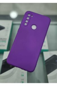 Redmi Note 8 Mor İçi Kadife Kaplama Lansman Kılıf