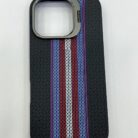 iPhone 16 Karbon Magsafe Stantlı Lüx Kılıf Lacivert