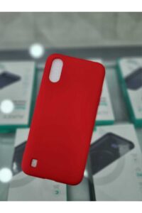 Samsung Galaxy A01 Lansman İçi Kadife Kırmızı Kapak