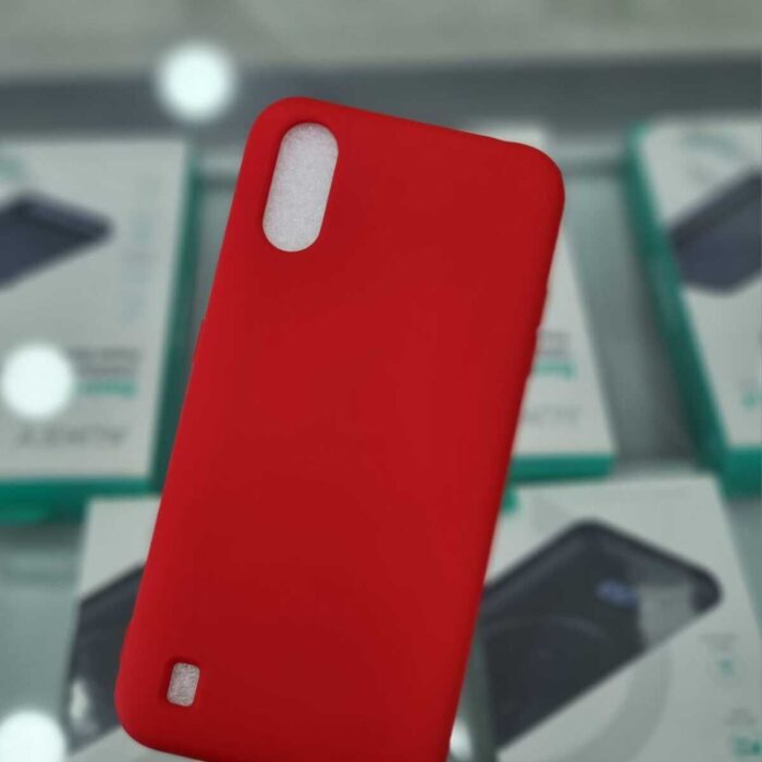 Samsung Galaxy A01 Lansman İçi Kadife Kırmızı Kapak