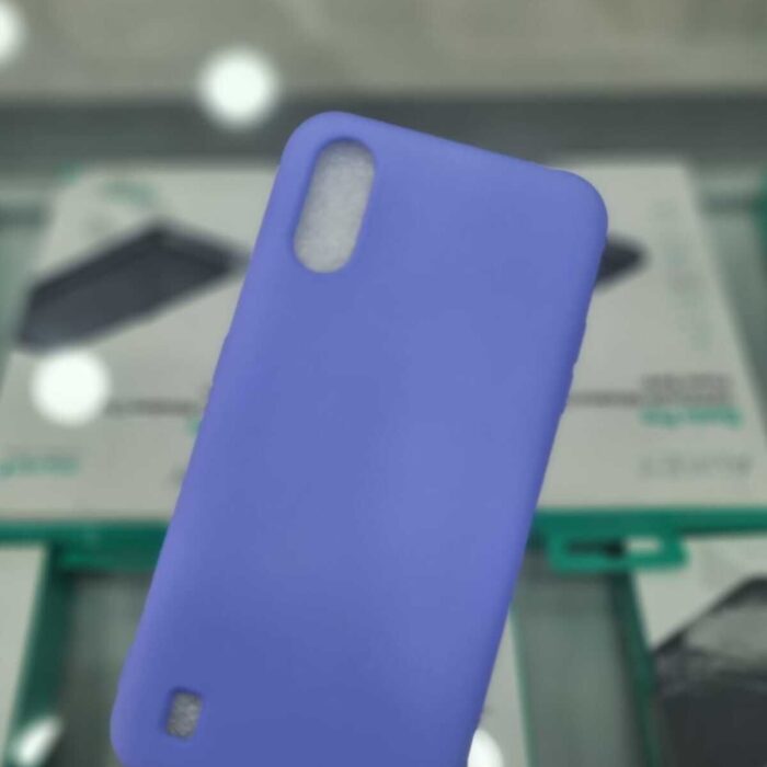Samsung Galaxy A01 Lansman İçi Kadife Lila Kapak