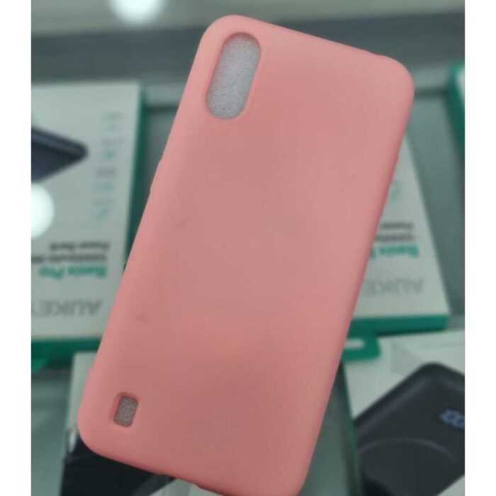 Samsung Galaxy A01 Lansman İçi Kadife Pembe Kapak