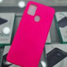 Samsung Galaxy A21s Lansman İçi Kadife Fuşya Kapak