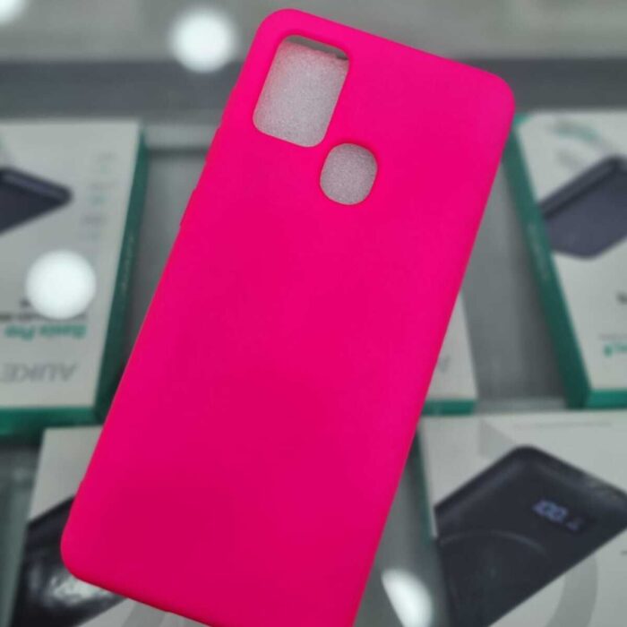 Samsung Galaxy A21s Lansman İçi Kadife Fuşya Kapak