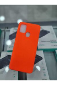 Samsung Galaxy A21s Lansman İçi Kadife Turuncu Kapak