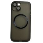 İPhone 15 Siyah Metal Krom Mercekli Kılıf