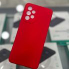 Samsung Galaxy A32 Lansman İçi Kadife Kırmızı Kapak