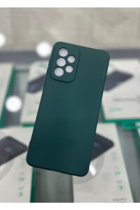 Samsung Galaxy A33 Lansman İçi Kadife Koyu Yeşil Kapak