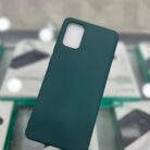 Samsung Galaxy A51 Lansman İçi Kadife Koyu Yeşil Kapak