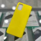 Samsung Galaxy A51 Lansman İçi Kadife Sarı Kapak