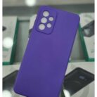 Samsung Galaxy A52 Lansman İçi Kadife Mor Kapak