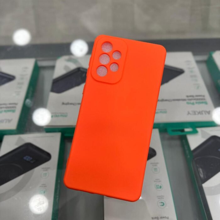 Samsung Galaxy A53 Lansman İçi Kadife Turuncu Kapak Samsung Galaxy A53 Lansman İçi Kadife Turuncu Kapak